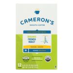 Cameron’S Specialty Coffee, Organic French Roast  - Case of 6 - 12 CT