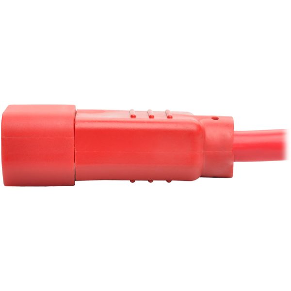 Eaton Tripp Lite Series Power Cord C14 to C15 - Heavy-Duty, 15A, 250V, 14 AWG, 2 ft. (0.61 m), Red - Image 5