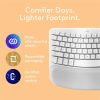 Logitech Wave Keys for Mac, Wireless Ergonomic Keyboard with Cushioned Palm Rest, Comfortable Natural Typing, Bluetooth Keyboard, Easy-Switch, Optimized for Mac, Apple, iPad, Off-white - Image 7