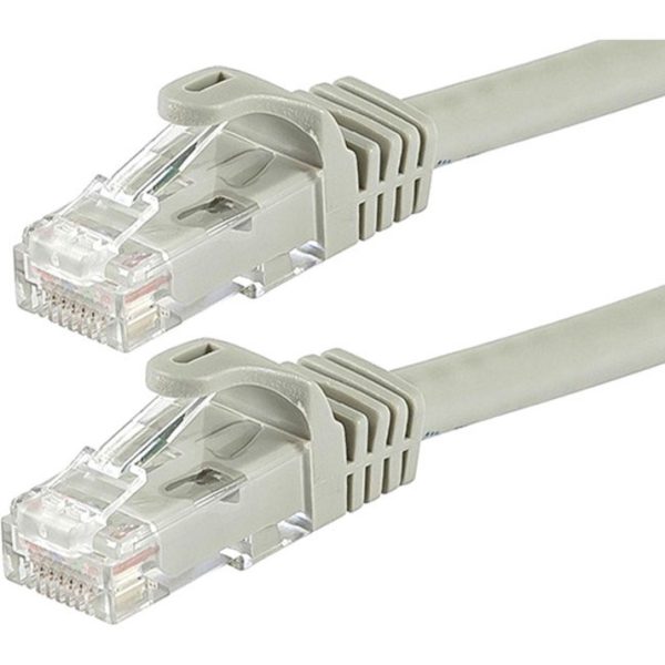 Monoprice FLEXboot Series Cat6 24AWG UTP Ethernet Network Patch Cable, 100ft Gray - Image 2