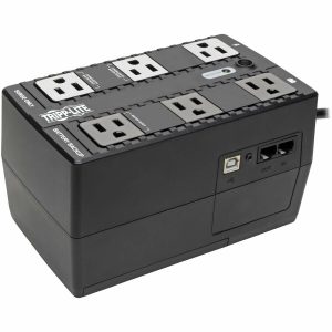 Eaton Tripp Lite Series 350VA 210W Standby UPS - 6 NEMA 5-15R Outlets, 120V, 50/60 Hz, 5-15P Plug, ENERGY STAR, Desktop/Wall