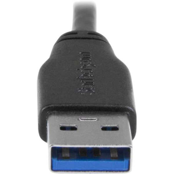 StarTech.com 2m 6 ft Slim Micro USB 3.0 (5Gbps) Cable - M/M - USB 3.0 A to Left-Angle Micro USB - USB 3.2 Gen 1 - Image 5