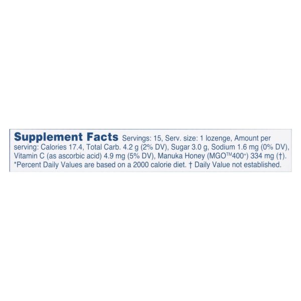 Manuka Health - Loz Honey Mgo 400+ Blkcrnt - 1 Each 1-15 CT