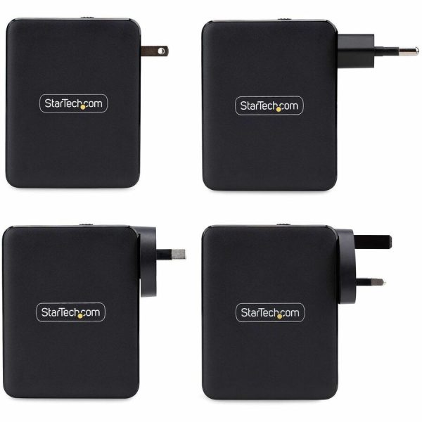 StarTech.com 140W USB-C Wall Charger, 3x USB-C/1x USB-A, PD 3.1 International GaN Power Adapter for MacBook Pro/Max/Dell XPS/Inspiron - Image 5