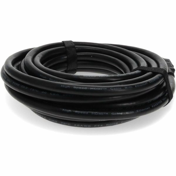 25ft HDMI 1.4 Male to HDMI 1.4 Male Black Cable Which Supports Ethernet Channel For Resolution Up to 4096x2160 (DCI 4K) - Image 5