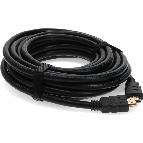 25ft HDMI 1.4 Male to HDMI 1.4 Male Black Cable Which Supports Ethernet Channel For Resolution Up to 4096x2160 (DCI 4K) - Image 7