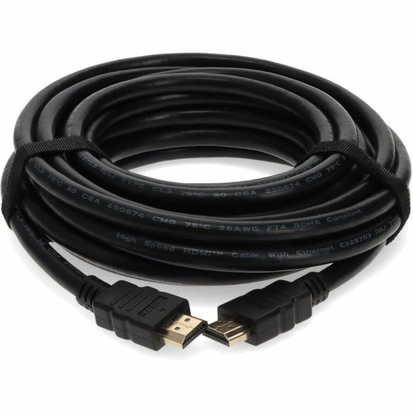 25ft HDMI 1.4 Male to HDMI 1.4 Male Black Cable Which Supports Ethernet Channel For Resolution Up to 4096x2160 (DCI 4K) - Image 8