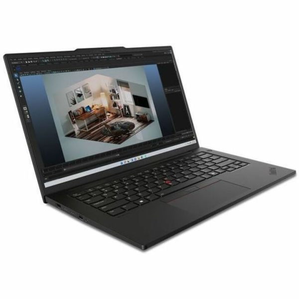 Lenovo ThinkPad P14s Gen 5 21G2001VUS 14.5" Mobile Workstation - WUXGA - Intel Core Ultra 7 155H - 32 GB - 1 TB SSD - English Keyboard - Black - Image 2