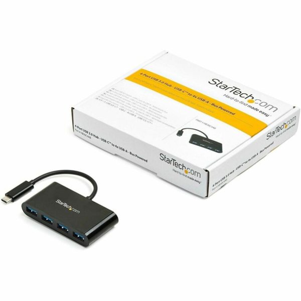 StarTech.com USB C Hub - 4 Port USB C to USB-A (4x) - Bus Powered USB Hub - USB Type C to USB Hub - USB-C to USB - USB 3.0 Type C - Image 4