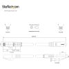 StarTech.com 6ft (1.8m) CAT6 Ethernet Cable, LSZH (Low Smoke Zero Halogen) 10 GbE Snagless 100W PoE UTP RJ45 Black Network Patch Cord, ETL - Image 6