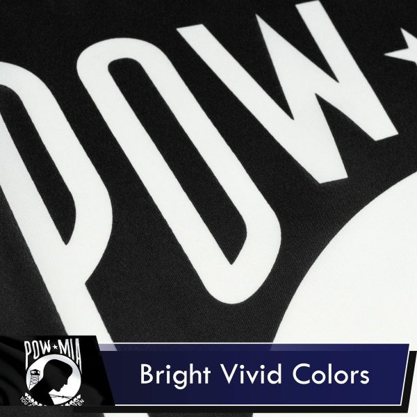 POW MIA Flag 3x5 Ft 5-Pack Printed Polyester By G128 - Image 3