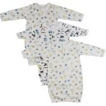 Girls Print Infant Gowns - 3 Pack Cs_0087