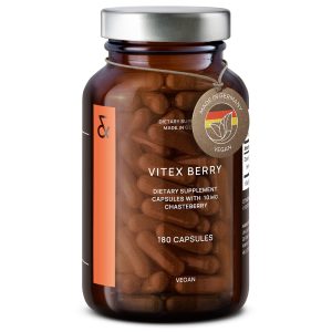 Vitex Berry   Premium Chasteberry 4:1 Extract (Vitex Agnus Castus)   Menopause & PMS Support   Hormone Balance for Women   180 Capsules   6 Month Supply   Made in Germany