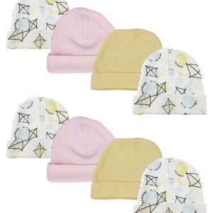 Baby Girls Caps (pack Of 8) Nc_0352
