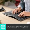 Logitech ERGO K860 Split Ergonomic Keyboard, Wireless Connectivity, Graphite - Image 3