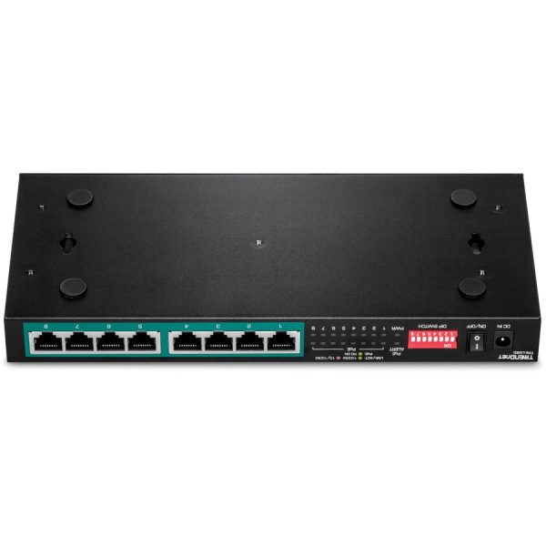 TRENDnet 8-Port Gigabit Long Range Poe+ Switch; TPE-LG80;65W Poe Budget; Ethernet/Network Switch; Long-Range Poe+ Extends Range Up to 200M (656 ft.); 16 Gbps Switching Capacity; Lifetime Protection - Image 3