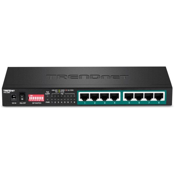 TRENDnet 8-Port Gigabit Long Range Poe+ Switch; TPE-LG80;65W Poe Budget; Ethernet/Network Switch; Long-Range Poe+ Extends Range Up to 200M (656 ft.); 16 Gbps Switching Capacity; Lifetime Protection - Image 4