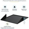 StarTech.com 2U 19" 2-Post Network Rack Shelf 20in Deep Center Mount Cantilever Tray Rackmount for AV/Data Equipment 75lb Capacity - Image 3