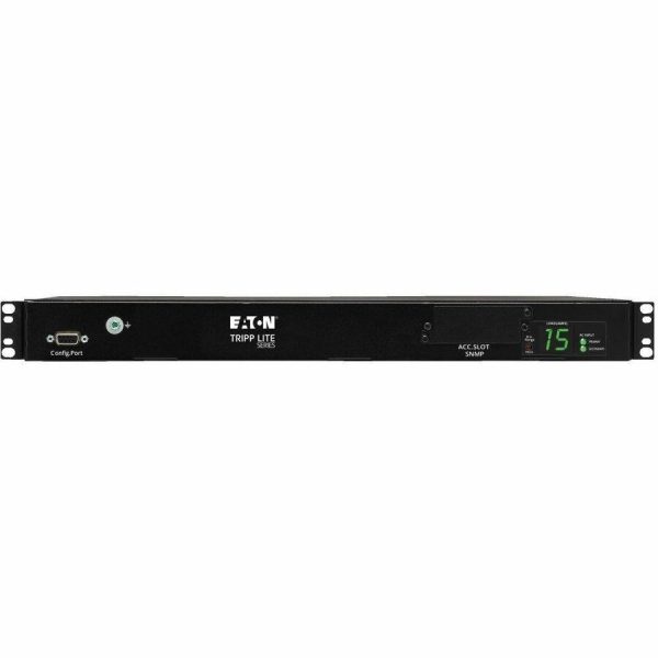 Eaton Tripp Lite Series 2.4kW Single-Phase Local Metered Automatic Transfer Switch PDU, Two 200-240V C14 Inlets, 10 C13 Outputs, 1U, TAA - Image 2