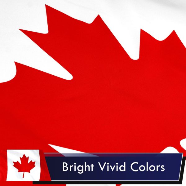 Canada (Canadian) Flag 75D Printed Polyester 3x5 Ft - Image 3