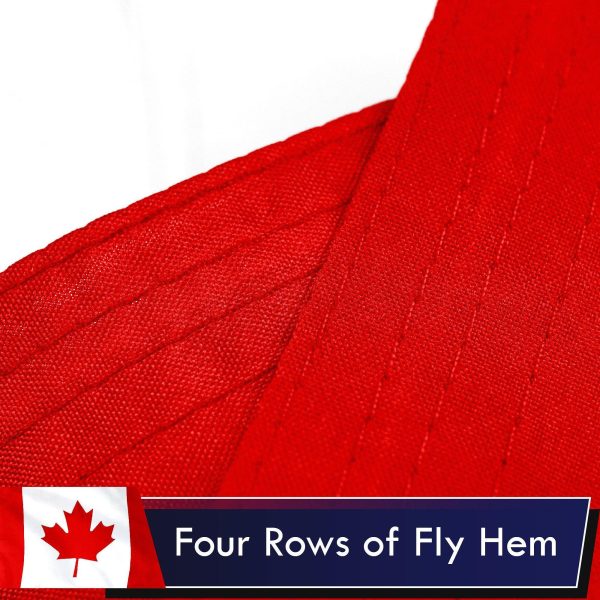 Canada (Canadian) Flag 75D Printed Polyester 3x5 Ft - Image 5