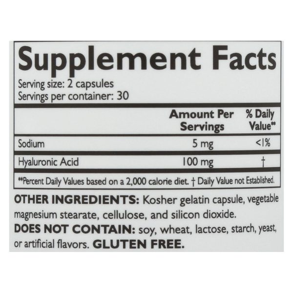 NeoCell Hyaluronic Acid - 60 Capsules - Image 2