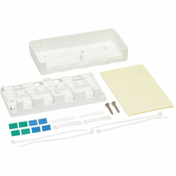 Eaton Tripp Lite Series Surface-Mount Box for Keystone Jacks - 4 Ports, White, TAA - Image 6