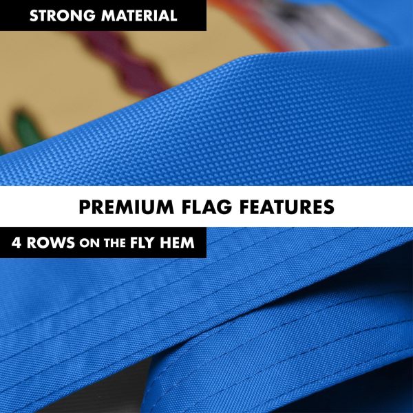 G128 Combo Pack: 6 Ft Tangle Free Aluminum Spinning Flagpole (Black) & Oklahoma OK State Flag 3x5 Ft, Double ToughWeave Series Double Sided Embroidered 210D Polyester | Pole with Flag Included - Image 5