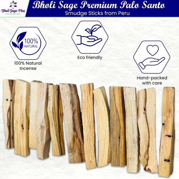 Premium Palo Santo Smudge Sticks from Peru (Net Weight 1 lb) 100% Natural Incense Hand Picked Ethically Sourced - Image 2