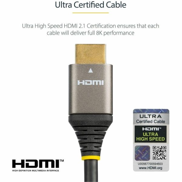 6ft/2m HDMI 2.1 Cable, Certified Ultra High Speed HDMI Cable 48Gbps, 8K 60Hz/4K 120Hz HDR10+, 8K HDMI Cable, Monitor/Display - Image 5
