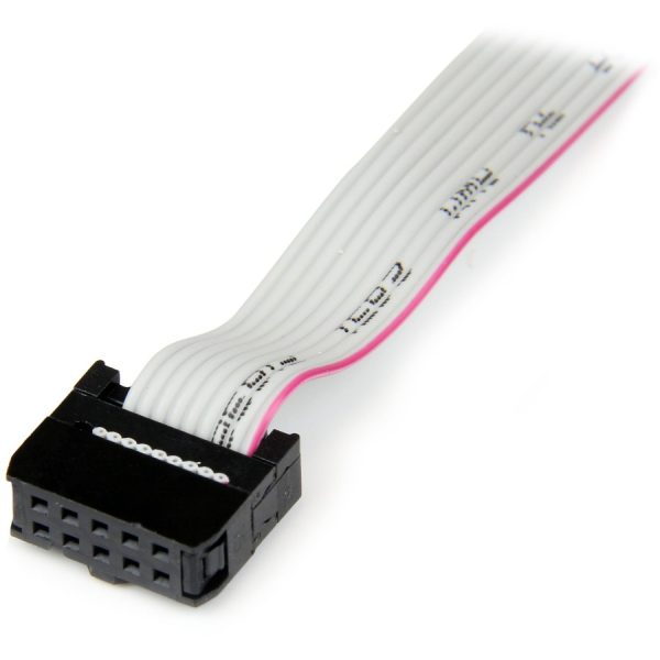 StarTech.com 9-pin Serial to 10-pin Header Slot Plate - Serial panel - DB-9 (M) - 10 pin IDC (F) - 41 cm - Image 2