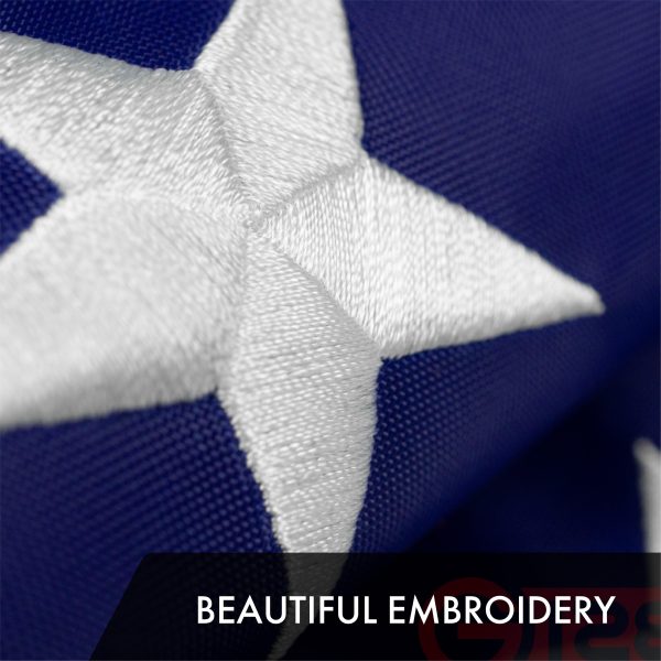 G128 Combo Pack: American USA Flag 4x6 Ft & Colorado CO State Flag 4x6 Ft | Both ToughWeave Series Embroidered Polyester, Embroidered Design, Indoor/Outdoor, Brass Grommets - Image 7