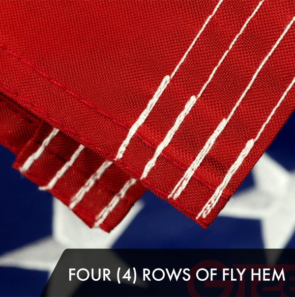 G128 Combo Pack: American USA Flag 4x6 Ft & Colorado CO State Flag 4x6 Ft | Both ToughWeave Series Embroidered Polyester, Embroidered Design, Indoor/Outdoor, Brass Grommets - Image 8