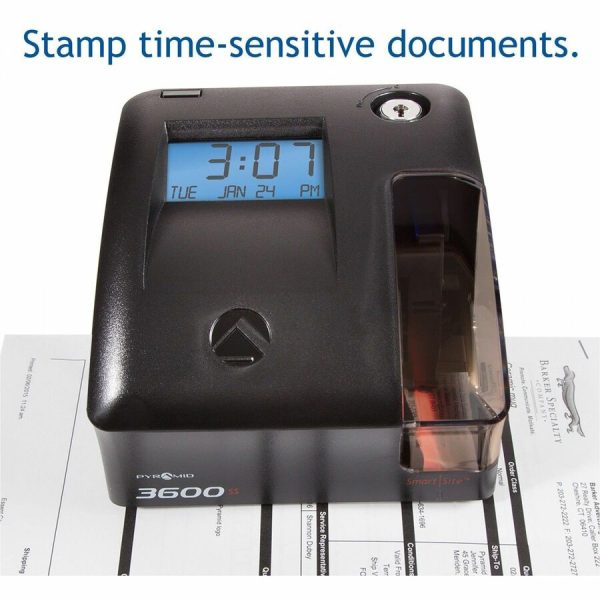 Pyramid Time Systems 3600SS Time Clock and Document Stamp - Image 5