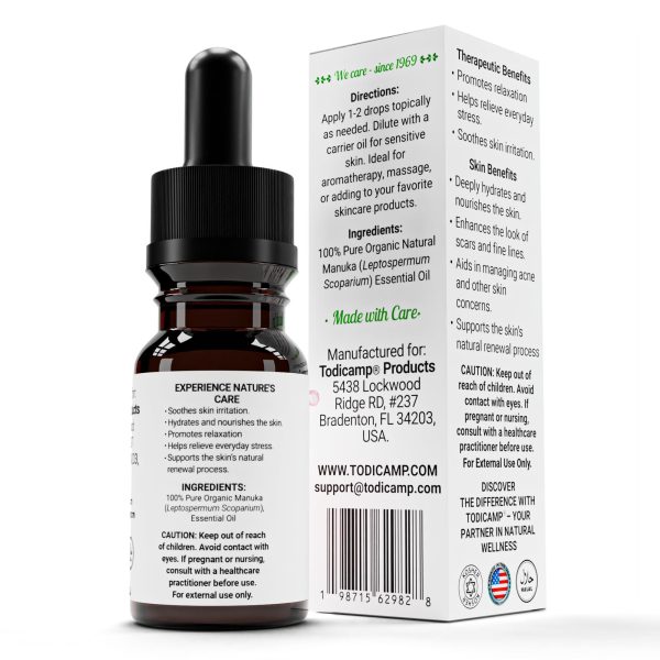 100% Pure Manuka Oil from New Zealand | Therapeutic Grade Essential Oil for Wound Care Skin Soothing Nail & Scalp Health | Organic Undiluted Cold Pressed Manuka for Face Hair & Body - Image 2