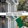 G128 Combo Pack: 5 Ft Tangle Free Aluminum Spinning Flagpole (White) & Solid Dark Green Color Flag 2x3 Ft, LiteWeave Pro Series Printed 150D Polyester | Pole with Flag Included - Image 3