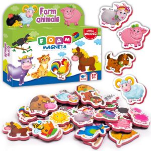 27 Foam Fridge Magnets for Toddlers 1 3   Large Toddler Magnets – Fridge Magnets for Kids   Refrigerator Magnets for Kids – Baby Magnets   Animal Magnets for Kids on Fridge