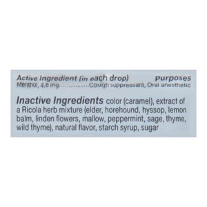 Ricola - Cough Drop Original Herb - Case of 6-45 CT