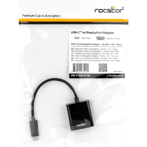Rocstor USB-C to DisplayPort Adapter - 4K 60Hz - Image 5