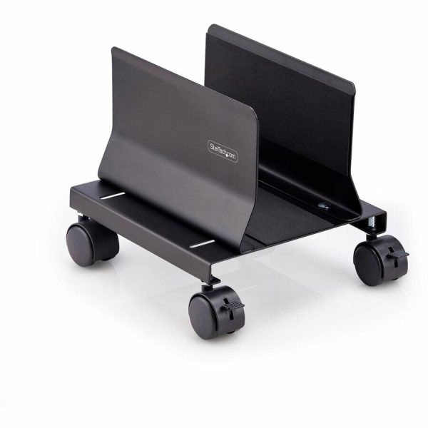 StarTech.com Computer Tower Cart, Rolling CPU Caddy on Wheels, Max 46.3lb/21kg, Adjustable PC Case Mount, Floor Stand Dolly, Steel, TAA - Image 9