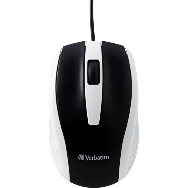 Verbatim Corded Notebook Optical Mouse - White - Image 4