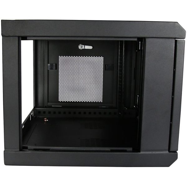 StarTech.com 2-Post 6U Wall Mount Network Cabinet, 19" Wall-Mounted Server Rack for Data / IT Equipment, Small Lockable Rack Enclosure - Image 3