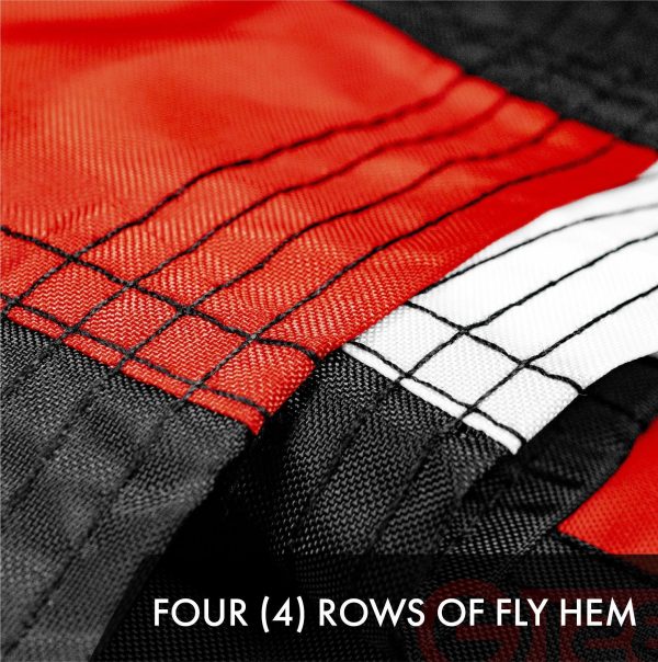Thin Red Line State Flag 3x5 Ft 10-Pack Embroidered Polyester By G128 - Image 5