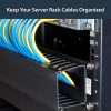StarTech.com 2U Horizontal Finger Duct Rack Cable Management Panel with Cover - Image 7