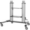 Eaton Tripp Lite Series Safe-IT Heavy-Duty Rolling TV Cart with Height-Adjusting Crank Handle for 60 to 100-inch Displays - Image 2