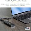 StarTech.com M.2 SSD Enclosure for M.2 SATA SSDs - USB 3.1 (10Gbps) with USB-C Cable - External Enclosure for USB-C Host - Aluminum - Image 2