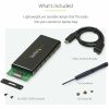 StarTech.com M.2 SSD Enclosure for M.2 SATA SSDs - USB 3.1 (10Gbps) with USB-C Cable - External Enclosure for USB-C Host - Aluminum - Image 8