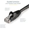 StarTech.com 15ft CAT6 Ethernet Cable - Black Snagless Gigabit - 100W PoE UTP 650MHz Category 6 Patch Cord UL Certified Wiring/TIA - Image 4