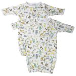 Unisex Newborn Baby 2 Piece Gown Set Nc_0729