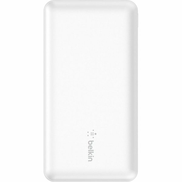 Belkin 15W 3-port USB Power Bank - 10K mAh - 2xUSB-A (12W), 1xUSB-C (15W) - Portable Charger - w/ USB-A to USB-C Cable - White - Image 3